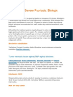 Moderate To Severe Psoriasis: Biologic Drugs: Tumor Necrosis Factor-Alpha (TNF-alpha) Blockers