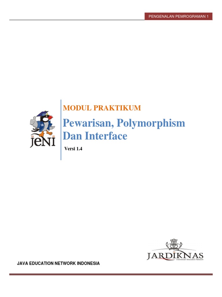 Praktikum Pewarisan dan Polimorfisme Java | PDF