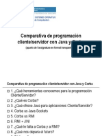 Comparativa de Programación Cliente/servidor Con Java y Corba