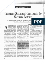 Calculate Saturated-Gas Loads For Vacuum Systems