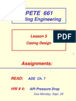 Drilling engineering - Casing Design