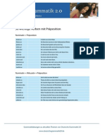 Liste Verben Mit Präposition Der Einfache Satz1