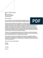 Sample Cover Letter of Application 2