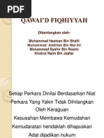 Qawai'd Fiqhiyyah