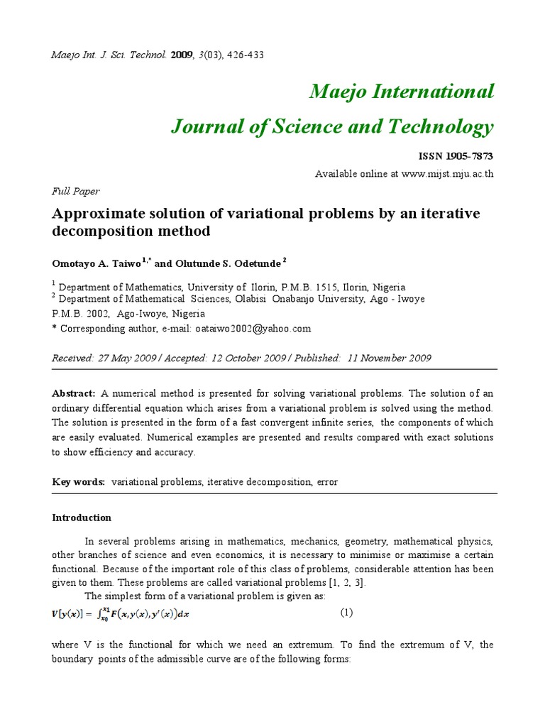 Differential Equations Elsgolts PDF Calculus Of Variations