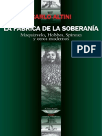 La Fábrica de La Soberanía. Maquiavelo, Hobbes, Spinoza y Otros Modernos - Altini, Carlo