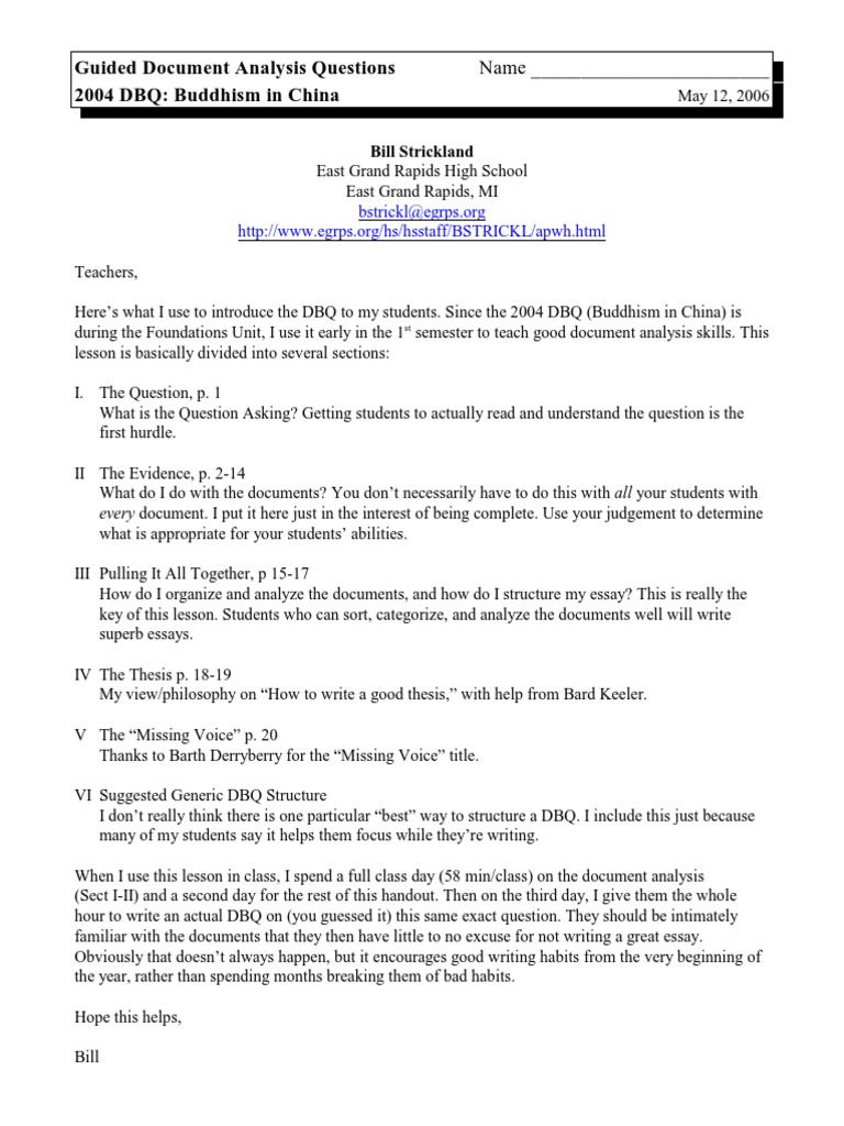 Dbq format apush image