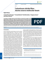XPS analysis of aluminum nitride films deposited by plasma source molecular beam epitaxy