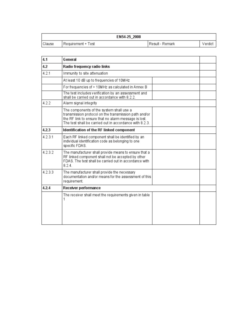 EN54-25_2008 RF Link Requirements | PDF | Electromagnetic Compatibility ...