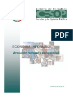 A Economia Informal. Evolucion Reciente y Perspectivas PDF