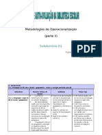 Metodologias de Operacionalização II - Tabela