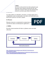 Técnica Que Consiste en La Recolección de Los Datos Primarios Que Son Evaluados y Ordenados