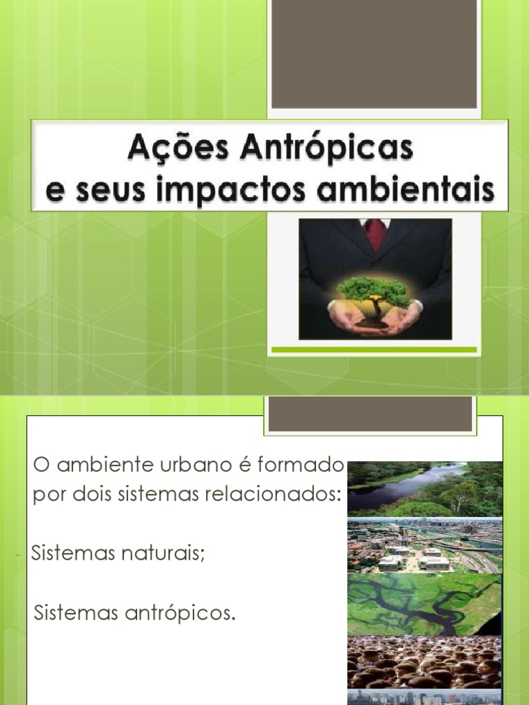 Ação Antrópica No Equilibrio Ambiental Completo | PDF