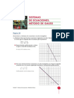 Sistemas de Ecuaciones Metodo de Gauss