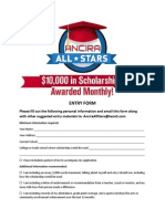 2014 KENS 5 Ancira All-Stars Scholarship Entry Form