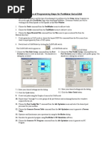 Sequence of Programming Steps For PartMaker SwissCAM