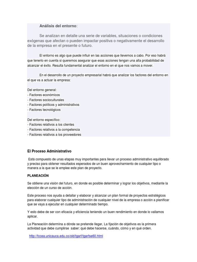 El Proceso Administrativo | PDF | Negocios | Finanzas y dinero