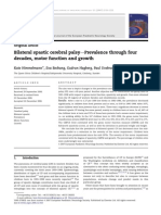 Bilateral Spastic Cerebral Palsy-Prevalence Through Four Decades, Motor Function and Growth