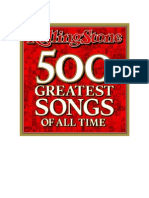 Las 500 Mejores Canciones de La Historia Segun Rolling Stones