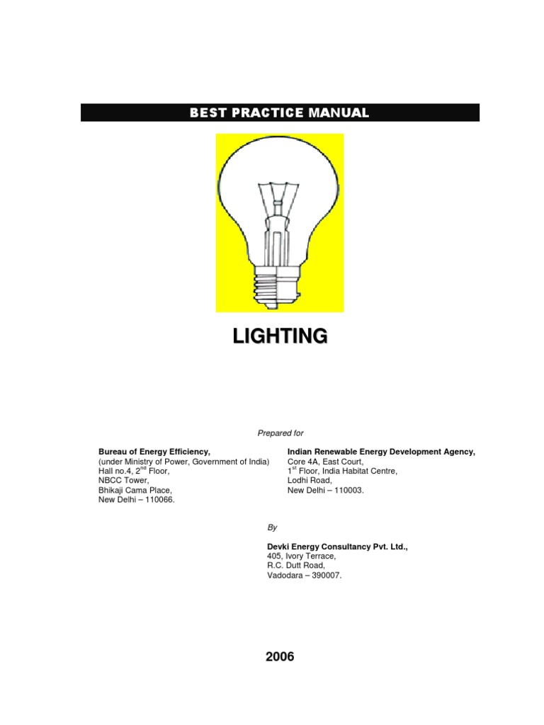 Best Practice Manuallighting (1) Incandescent Light Bulb