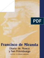 Diario de Moscu y San Petersburgo - Francisco de Miranda