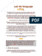 Manual de Lenguaje HTML