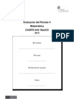 .Evaluacion 4basico Matematica Periodo4