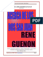 Acerca de Los Dos San Juan Rene Guenon