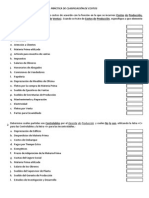 Cuestionario de Clasificación de Costos