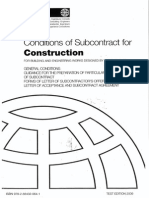 Fidic Subcontract 2009