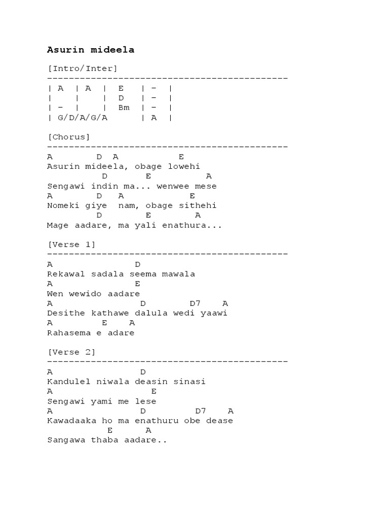 Sinhala Guitar Chords PDF Elements Of Music Music Theory — free download