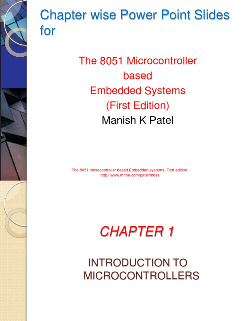 The 8051 microcontroler based embedded systems pdf microcontroller