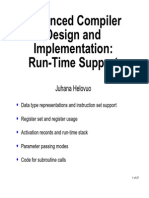 Advanced Compiler Design and Implementation: Run-Time Support