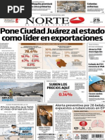 Periódico Norte edición del día 25 de septiembre de 2014