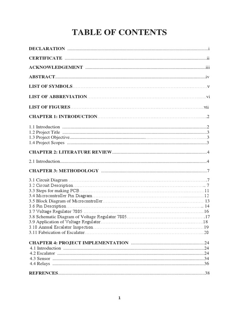 Automatic Escalator Control System | PDF | Electrical Engineering ...