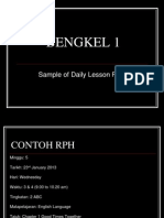 Bengkel 1: Sample of Daily Lesson Plan