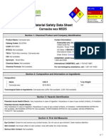 carnauba msds