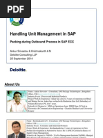 Handling Unit Management in SAP - Packing During Outbound Process