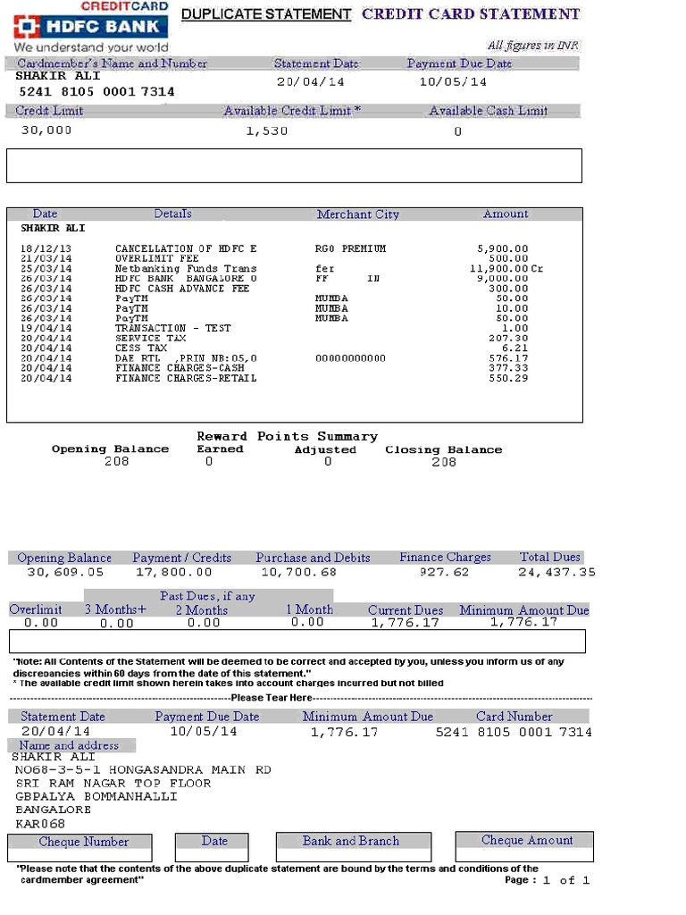 Creditcard | PDF