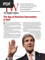 The Age of American Intervention Is Over: The Trumpet Weekly The Trumpet Weekly