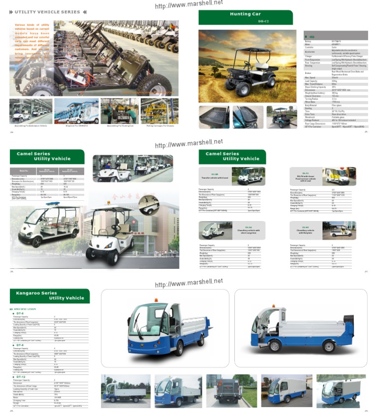 Utility Vehicle Specifications Overview | PDF | Steering | Vehicle ...
