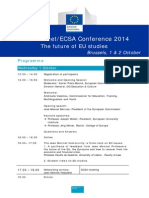Jean Monnet/ECSA Conference 2014  The future of EU studies Brussels,