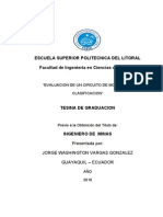 Evaluacion de Un Circuito de Molienda y Clasificacion