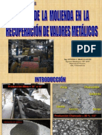 Efecto Molienda Recuperacion Valores Metalicos