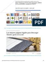 Absolutamente Todos Los Sitios Donde Descargar Libros Gratis en Español Incluidos de Texto