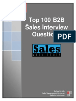  b2b Sales Interview Questions