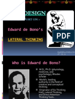 Lateral Thinking Presentation - Edward de Bono