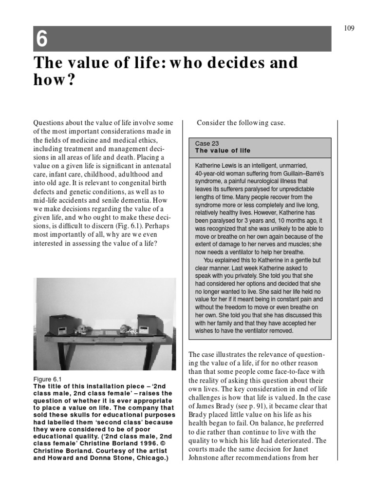 Medical Ethics - Chapter 6 | PDF