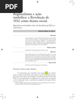 Regionalismo e Ação Simbólica a Revolução de 1932 Como Drama Social.