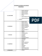 Cuestionario de Intereses Vocacionales